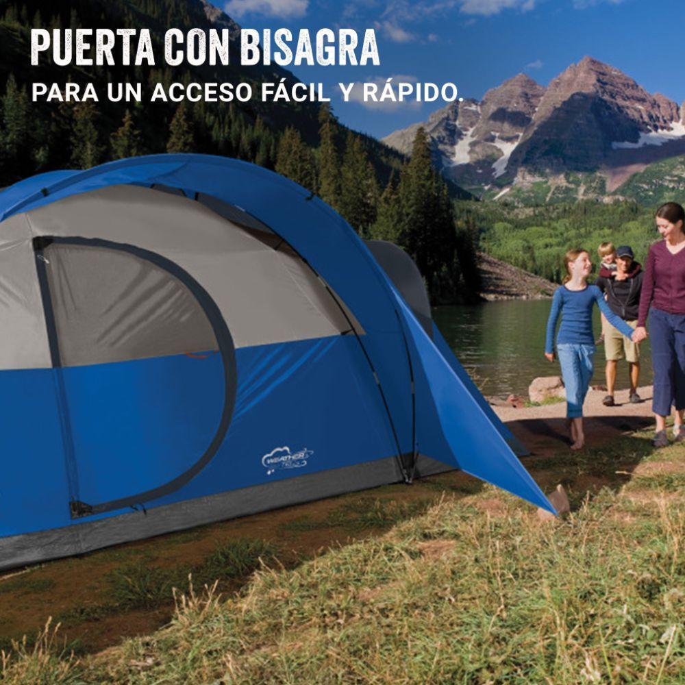 Carpa De Campa a Montana Coleman Familiar 8 Personas Azul-4