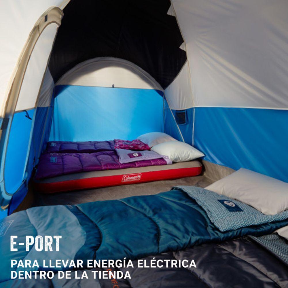 Carpa De Campa a Montana Coleman Familiar 8 Personas Azul-5