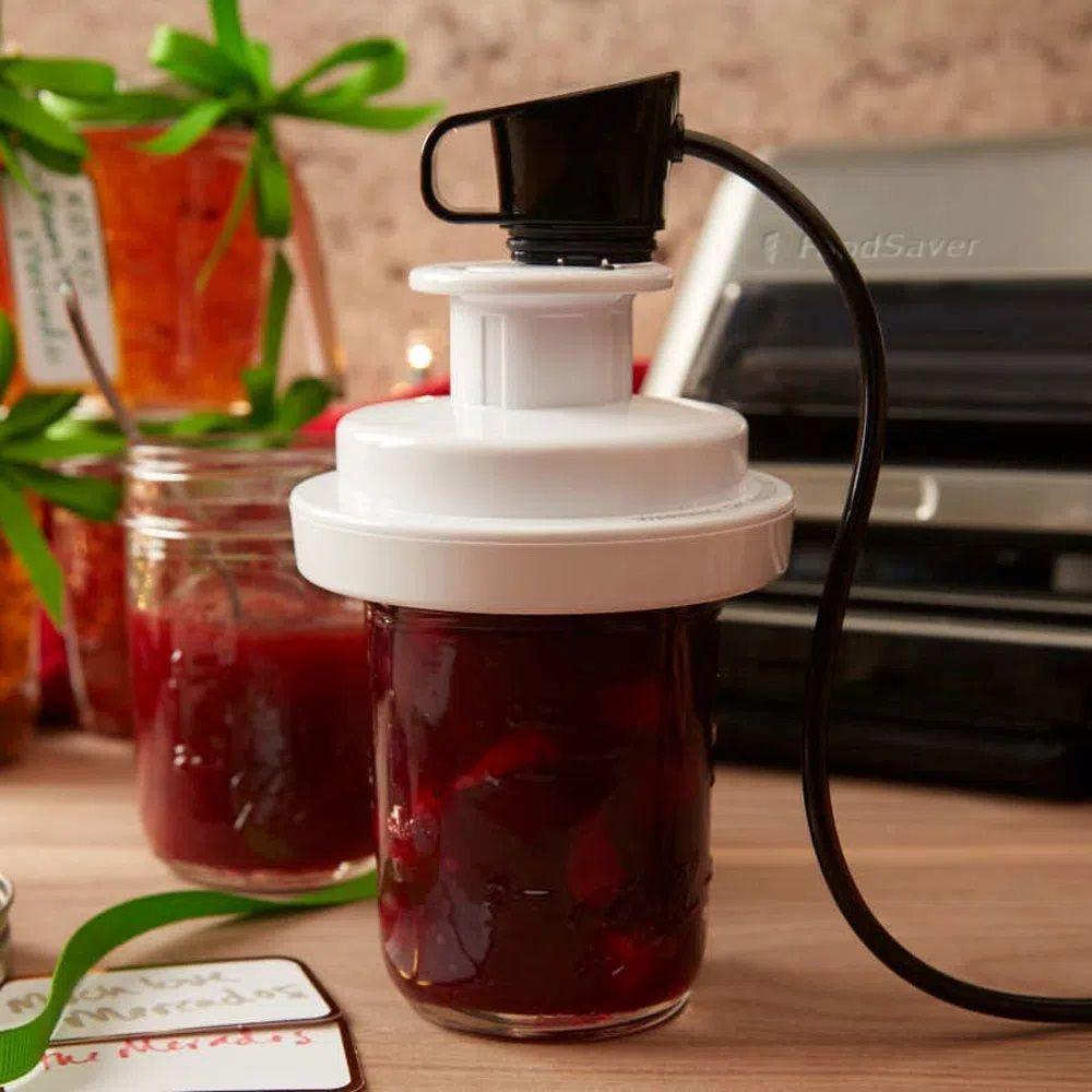 Kit tapas selladoras FoodSaver® para frascos conserveros FCARWJAH-000-3