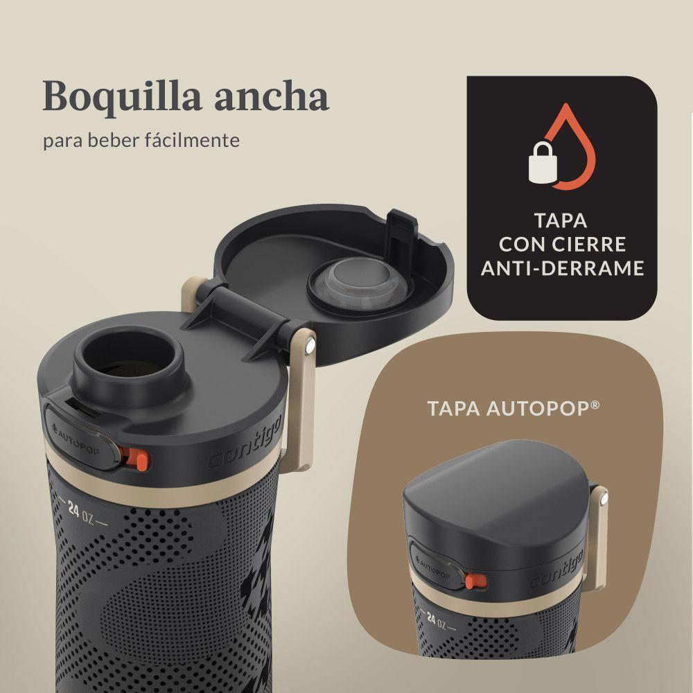 Botella de Agua Contigo Ally Love Jackson Chill 709 ml Negro-2