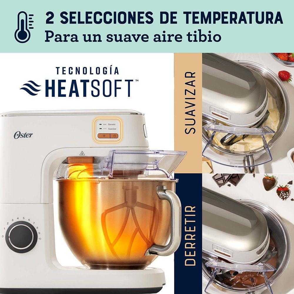 Batidora planetaria Oster® con tecnología Heatsoft™ FPSTSMPL4W-2
