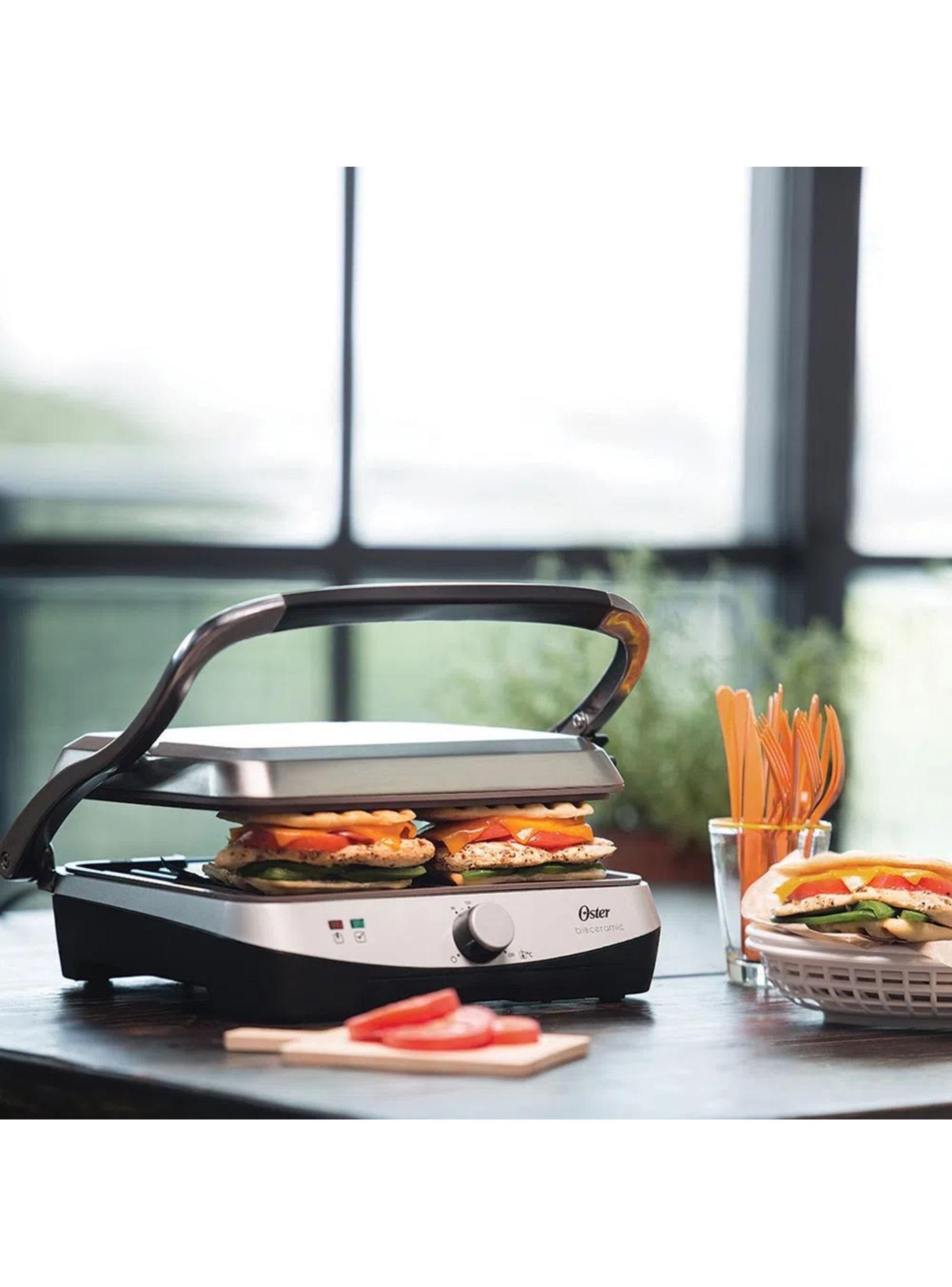 Parrilla y panini Oster® revestimiento Bioceramic® CKSTPA4881-5