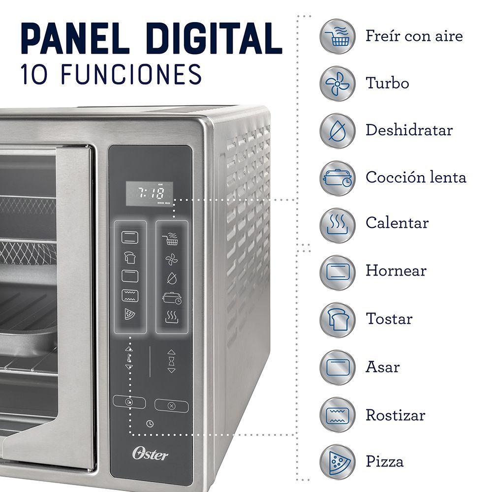 Horno Digital freidora de aire 42 Lt y Puertas Francesas TSSTTVFDDAFNS-6