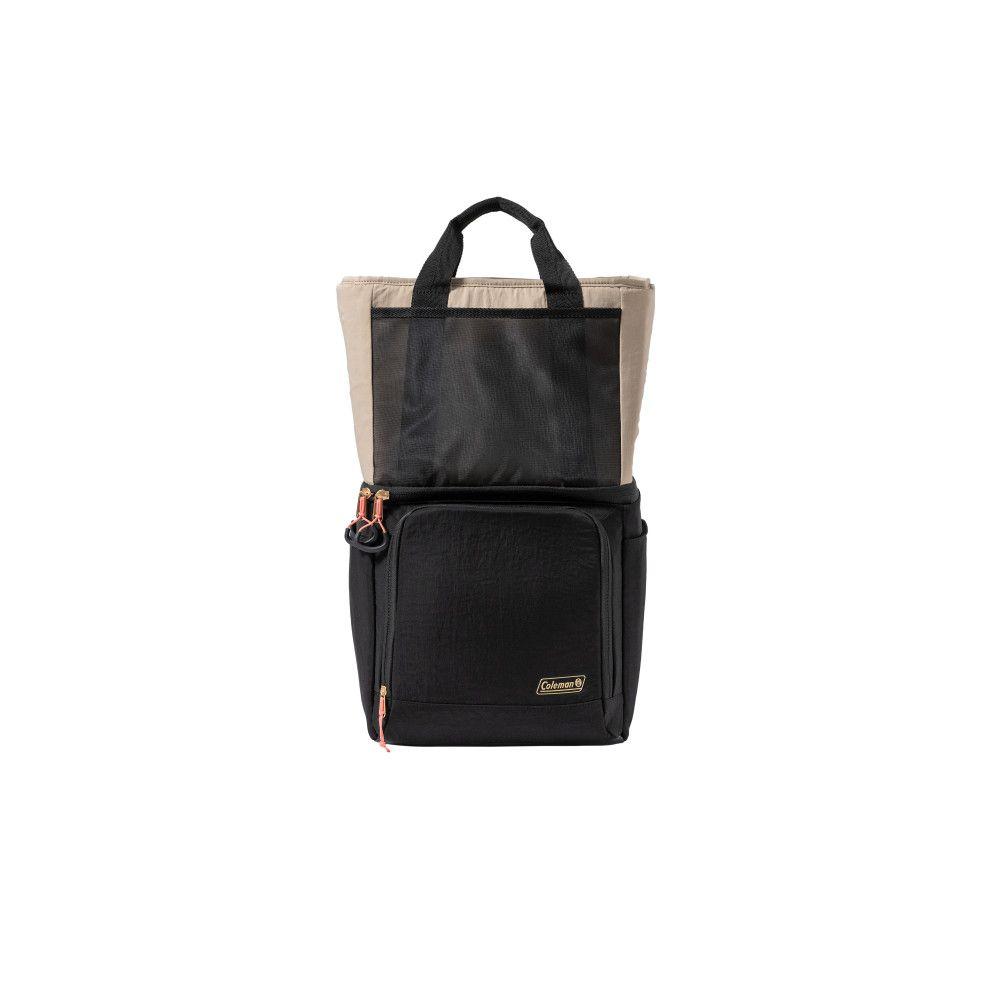 Mochila Térmica Cooler Coleman Now 20 latas Negro Beige-0