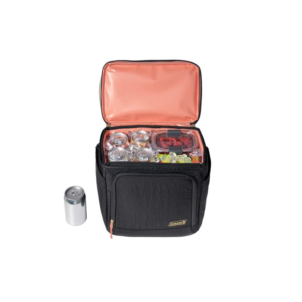 Mochila Térmica Cooler Coleman Now 20 latas Negro Beige-2