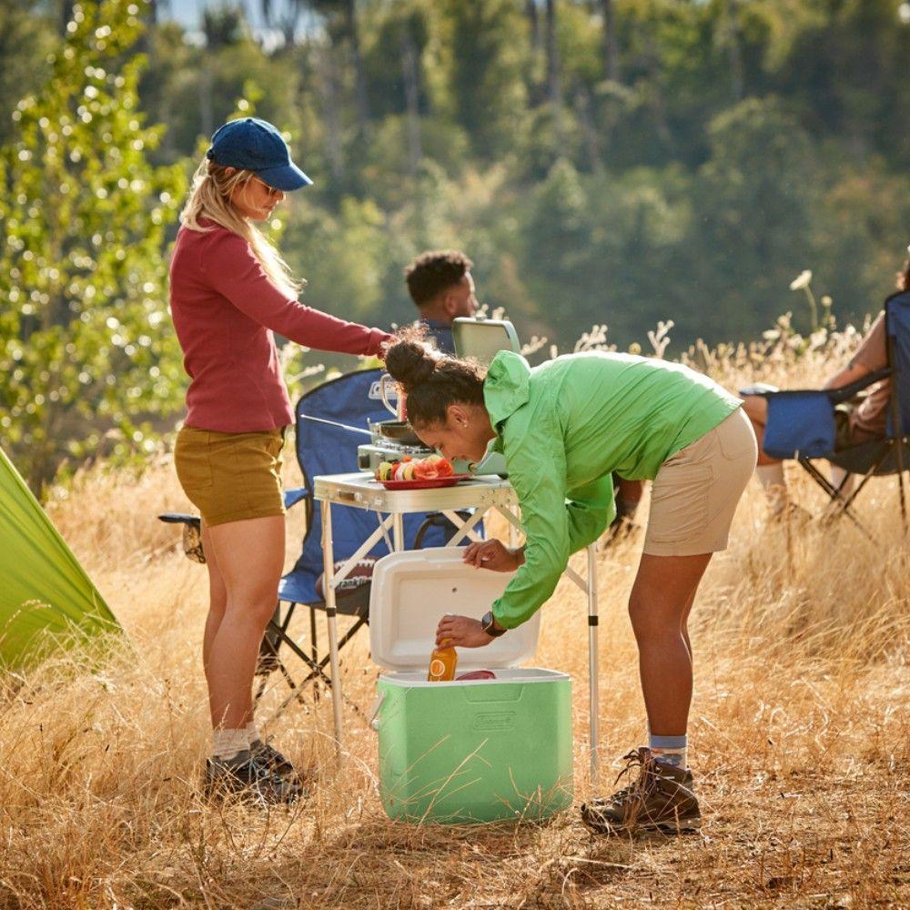 Cooler Coleman Chiller Verde con Ruedas 56 Lt / 60 QT-6