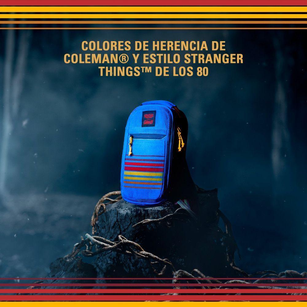 Banano Cooler Coleman Stranger Thing 6 Latas Celeste-2