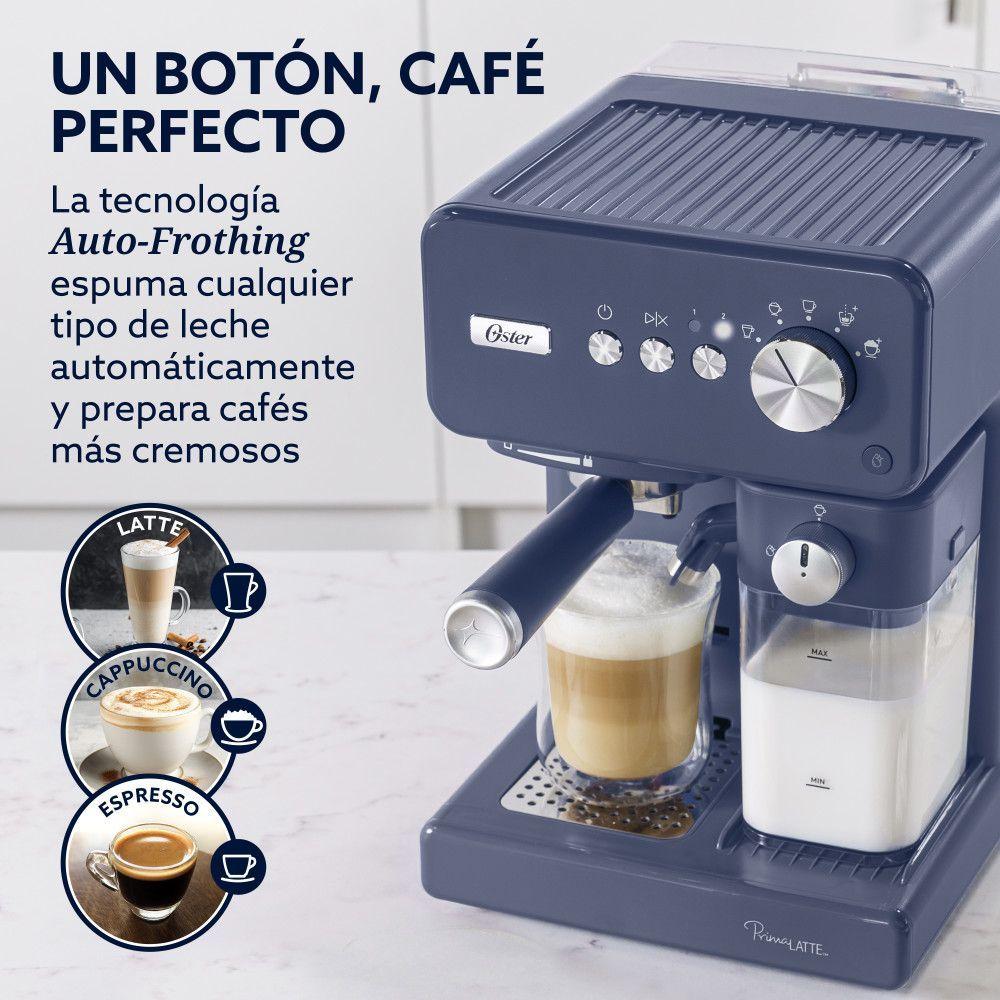 Cafetera Automática Oster Primalatte Azul Bvstem6604bl-1