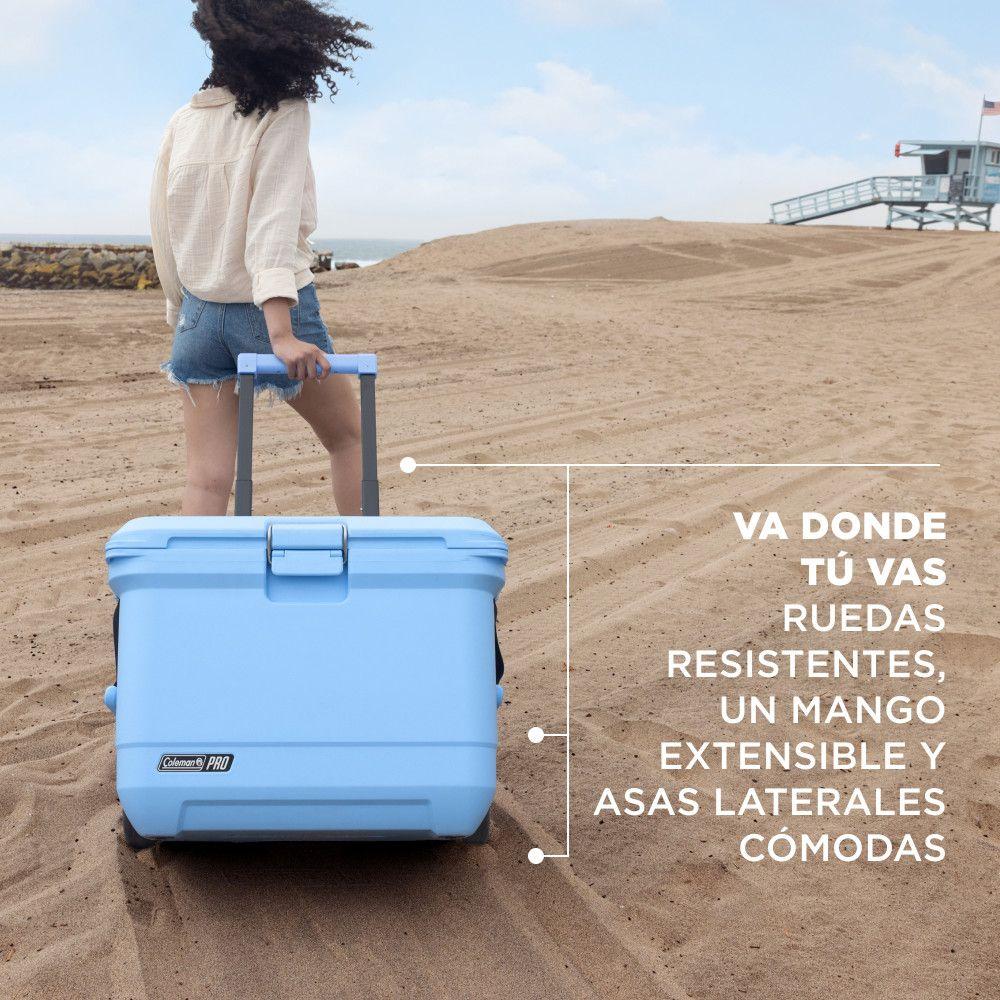 Cooler Coleman Pro Capacidad 52 Lt / 55 QT Celeste-8