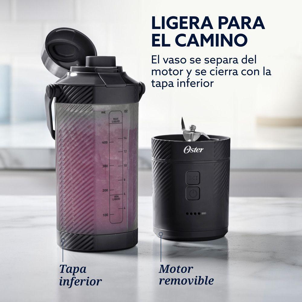 Licuadora Oster Portátil 590 ml Recargable Negro Blstgfpb20-6