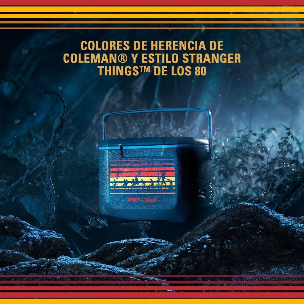 Cooler Coleman Edicion Limitada Stranger Things Azul 15 Lt-3