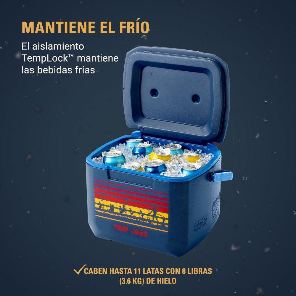 Cooler Coleman Edicion Limitada Stranger Things Azul 15 Lt-4