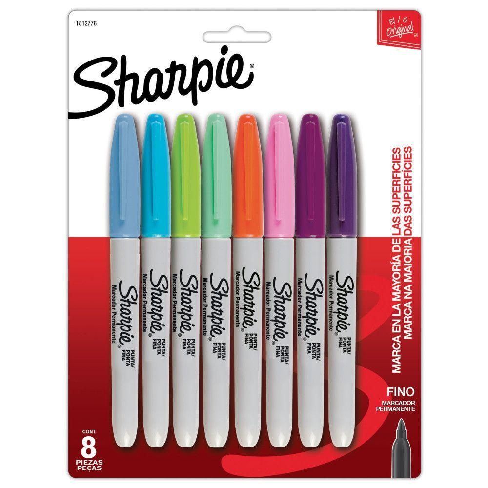 Set 8 Marcadores Punta Fina Sharpie Color Fashion-0