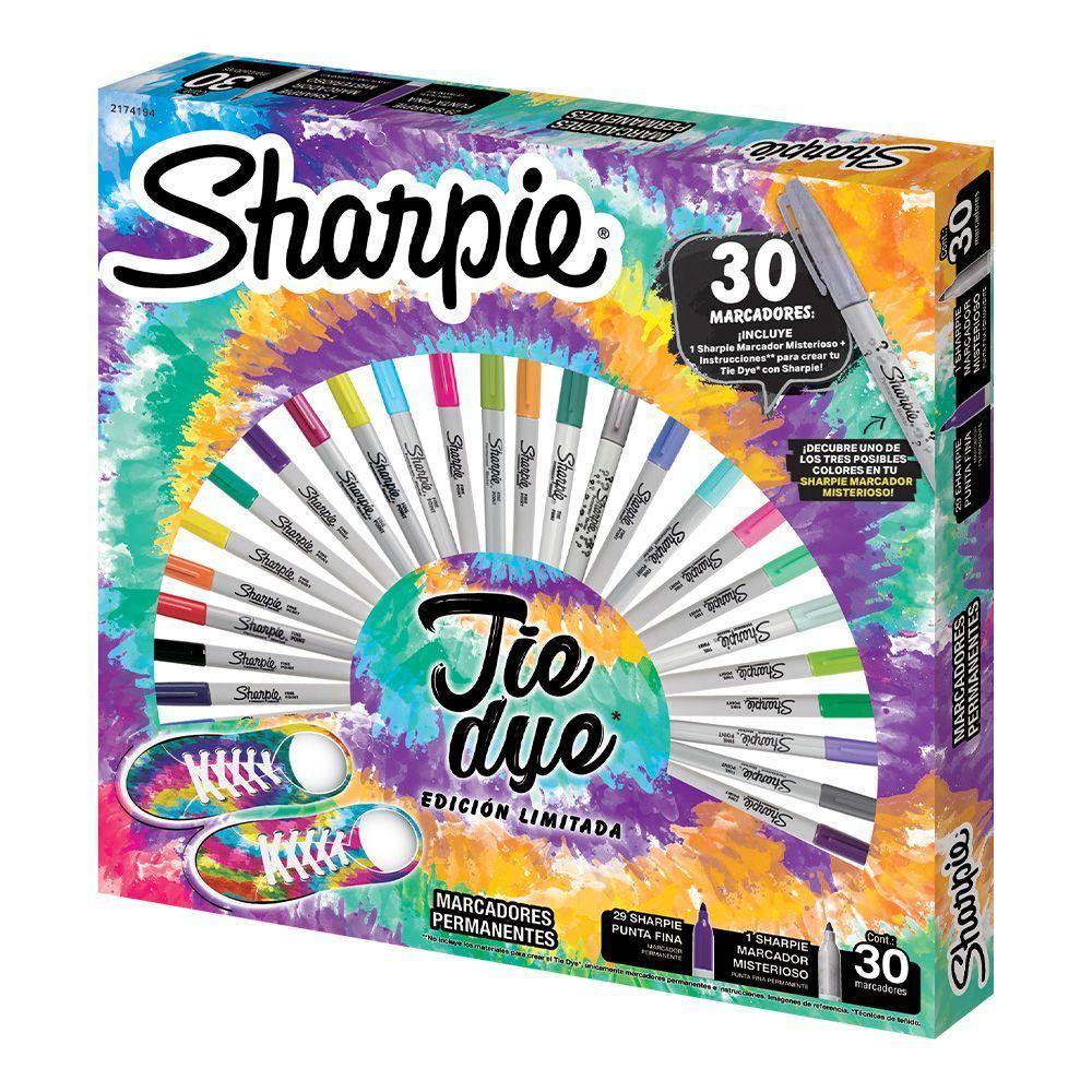 Ruleta 30 Marcadores Tie Dye Sharpie Punta Fina-2