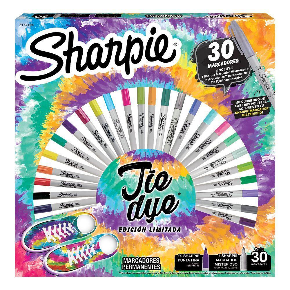 Ruleta 30 Marcadores Tie Dye Sharpie Punta Fina-1