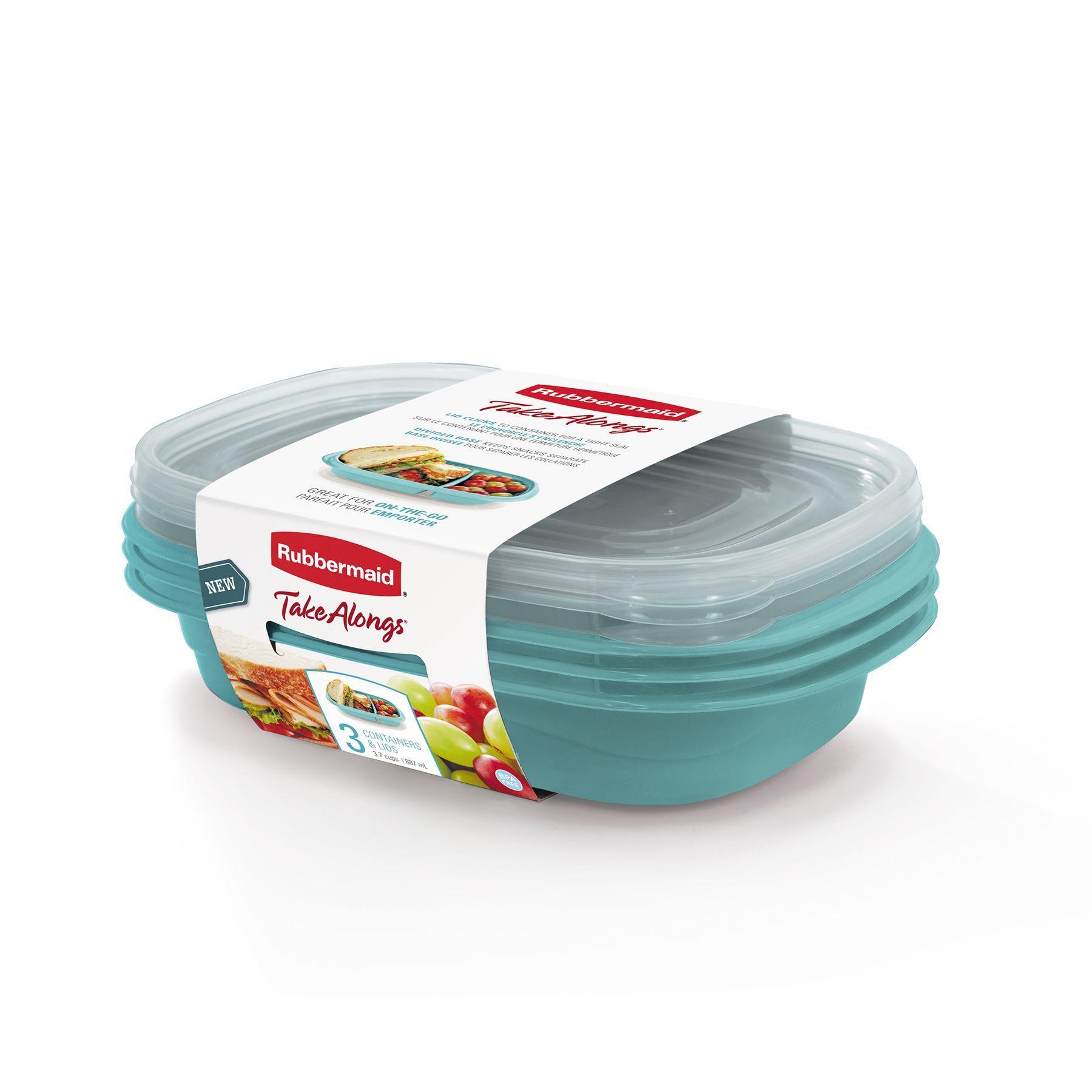 4 Contenedores Herméticos Snack to Go 875 Ml Rubbermaid-0