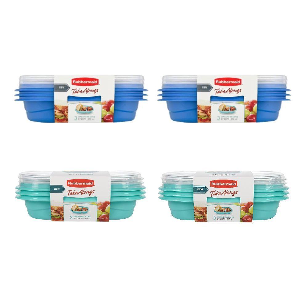Set de 12 Contenedores Herméticos Snack To Go 887 Ml Rubbermaid-4