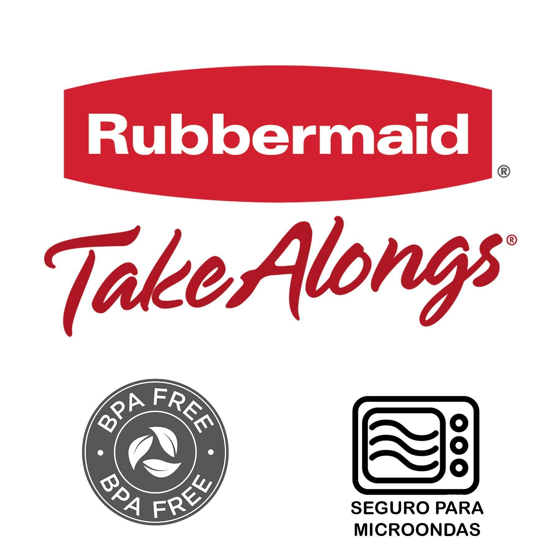 Set de 12 Contenedores Herméticos Snack To Go 887 Ml Rubbermaid-5