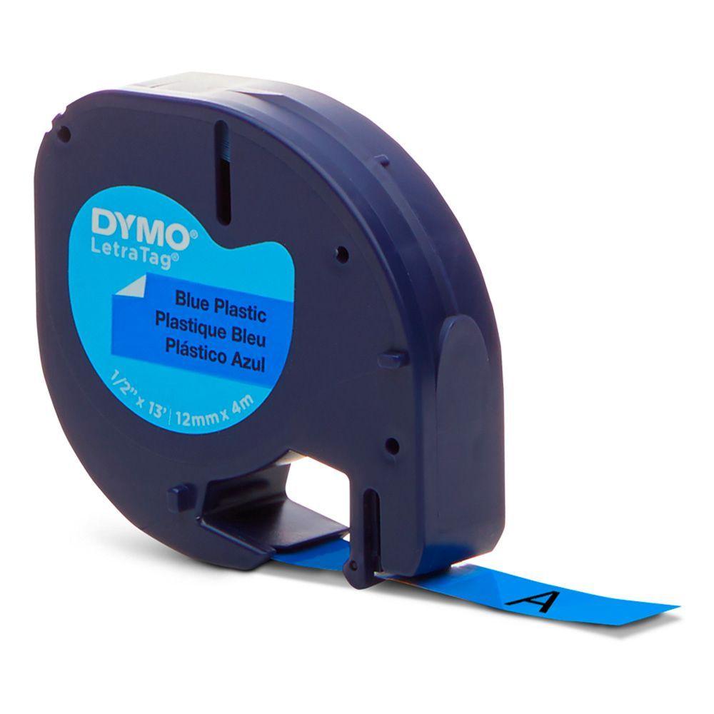 Etiqueta Plastica Dymo Azul - 12mm x 4m-1