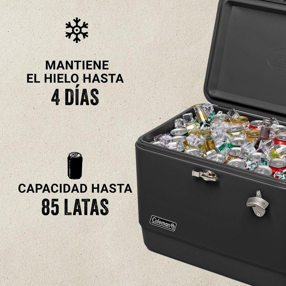 Cooler Coleman Reunion Capacidad 54 Qt / 51 Lt Negro-3