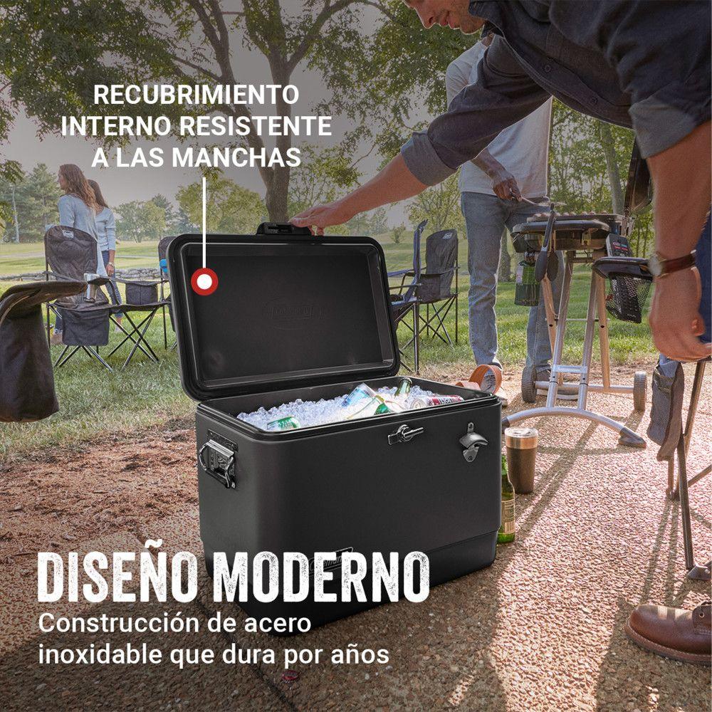 Cooler Coleman Reunion Capacidad 54 Qt / 51 Lt Negro-4