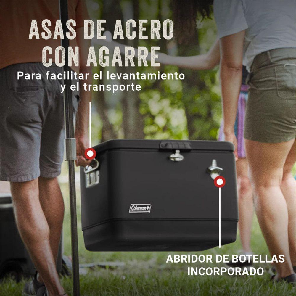 Cooler Coleman Reunion Capacidad 54 Qt / 51 Lt Negro-5