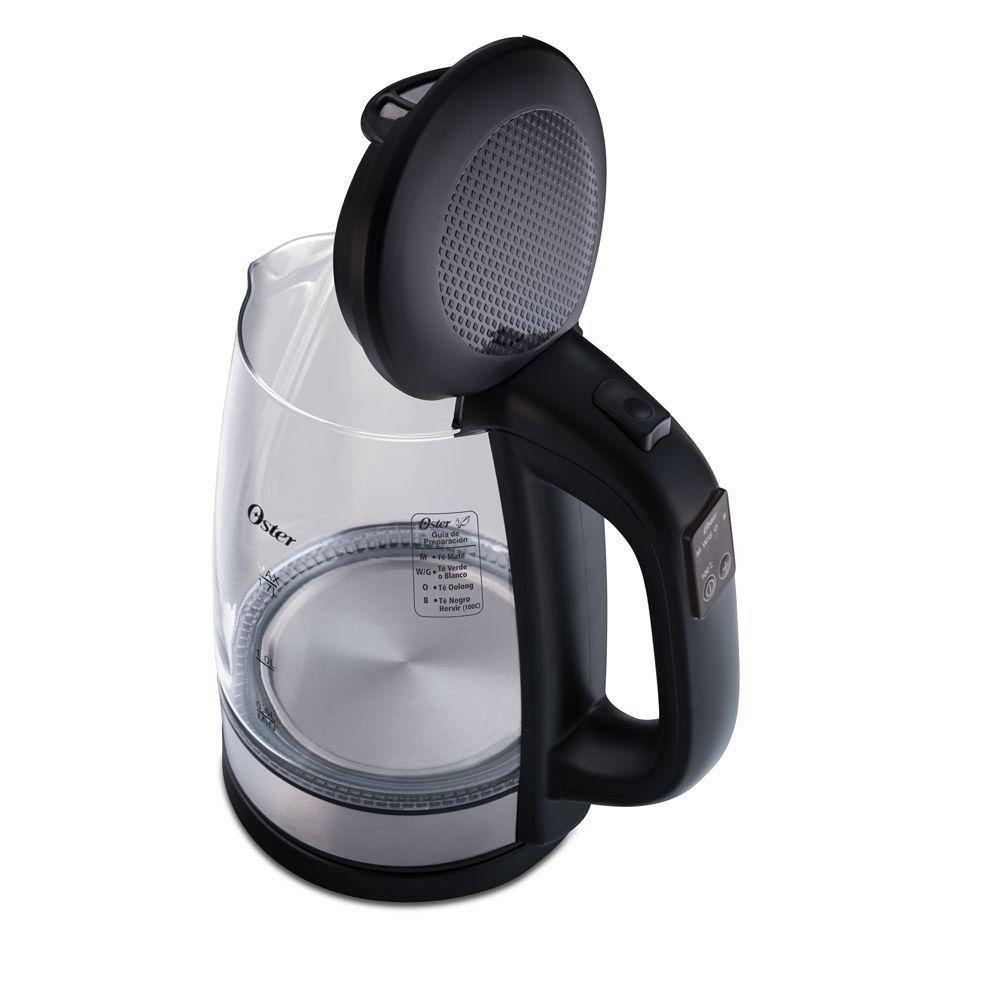 Hervidor eléctrico Oster® de vidrio y control de temperatura 1.7 lt BVSTKT8980-1