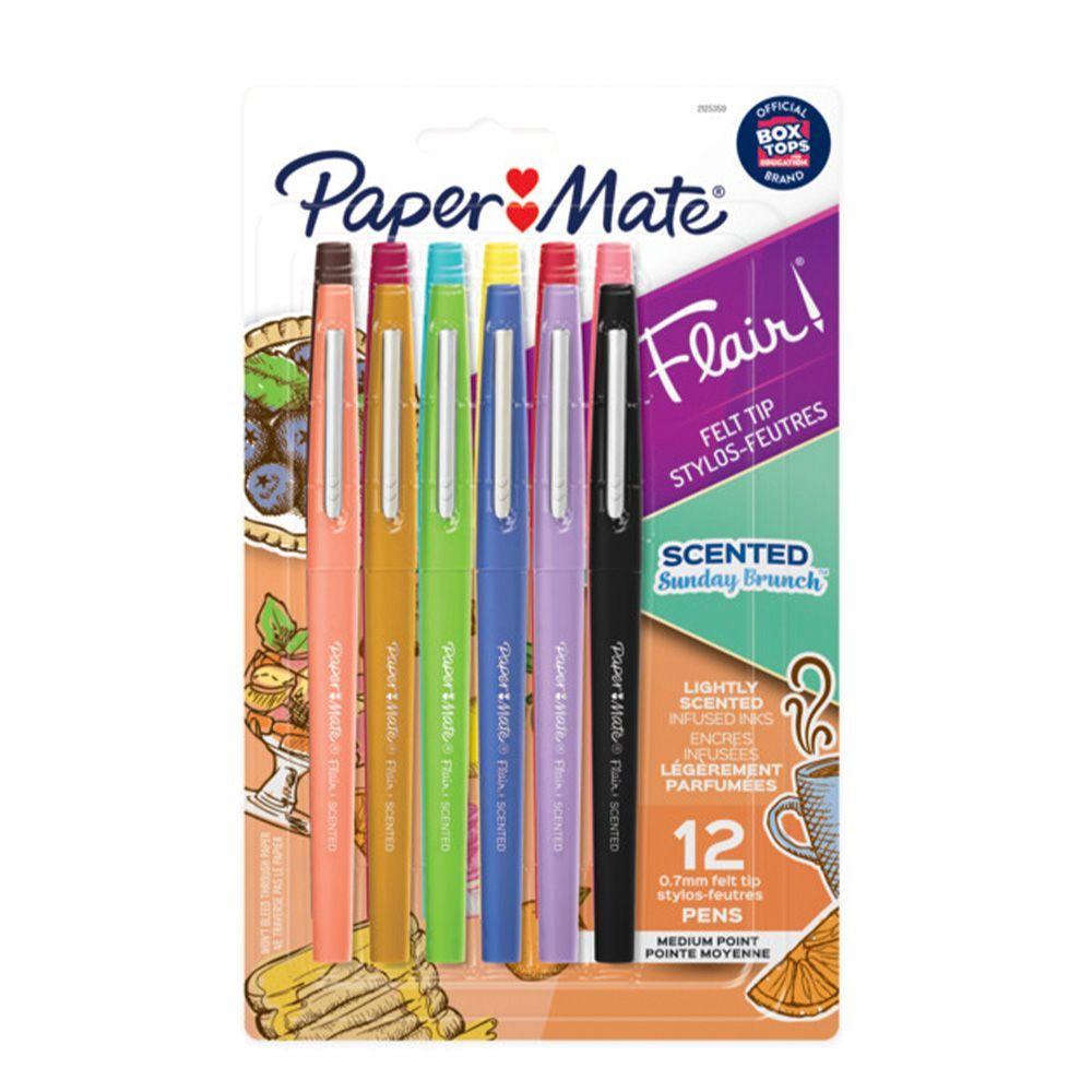 Set 12 Rotuladores Flair con Aroma Papermate-0