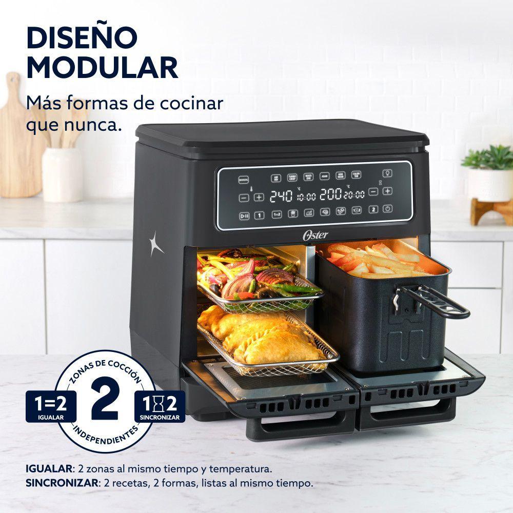 Freidora De Aire Oster Flex 2 Zonas 11 Lt Diamondforce-2