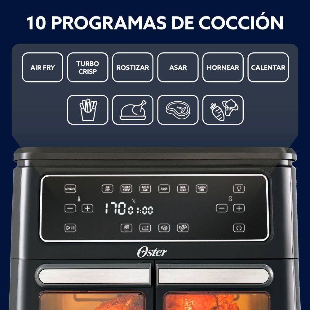 Freidora De Aire Oster Flex 2 Zonas 11 Lt Diamondforce-3