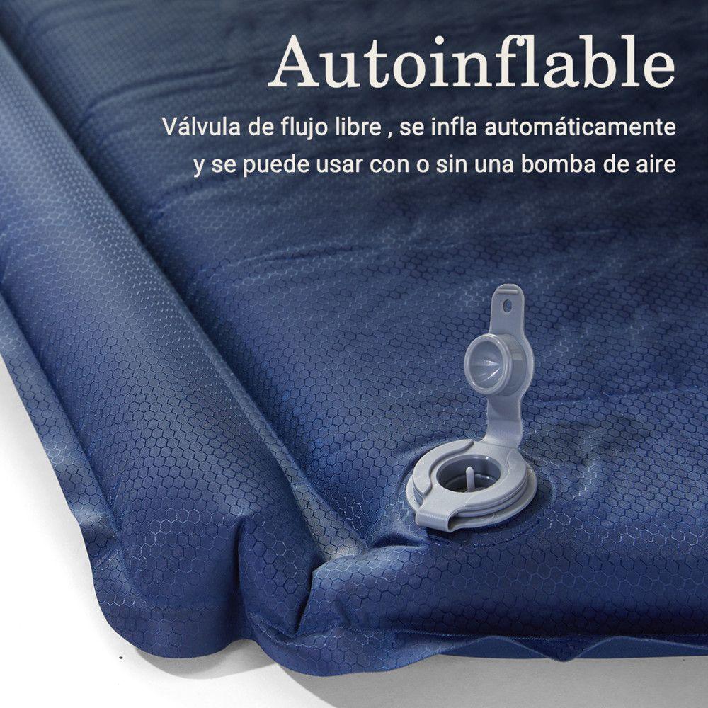 Colchoneta Inflable para Dormir Montauk Coleman Azul-4