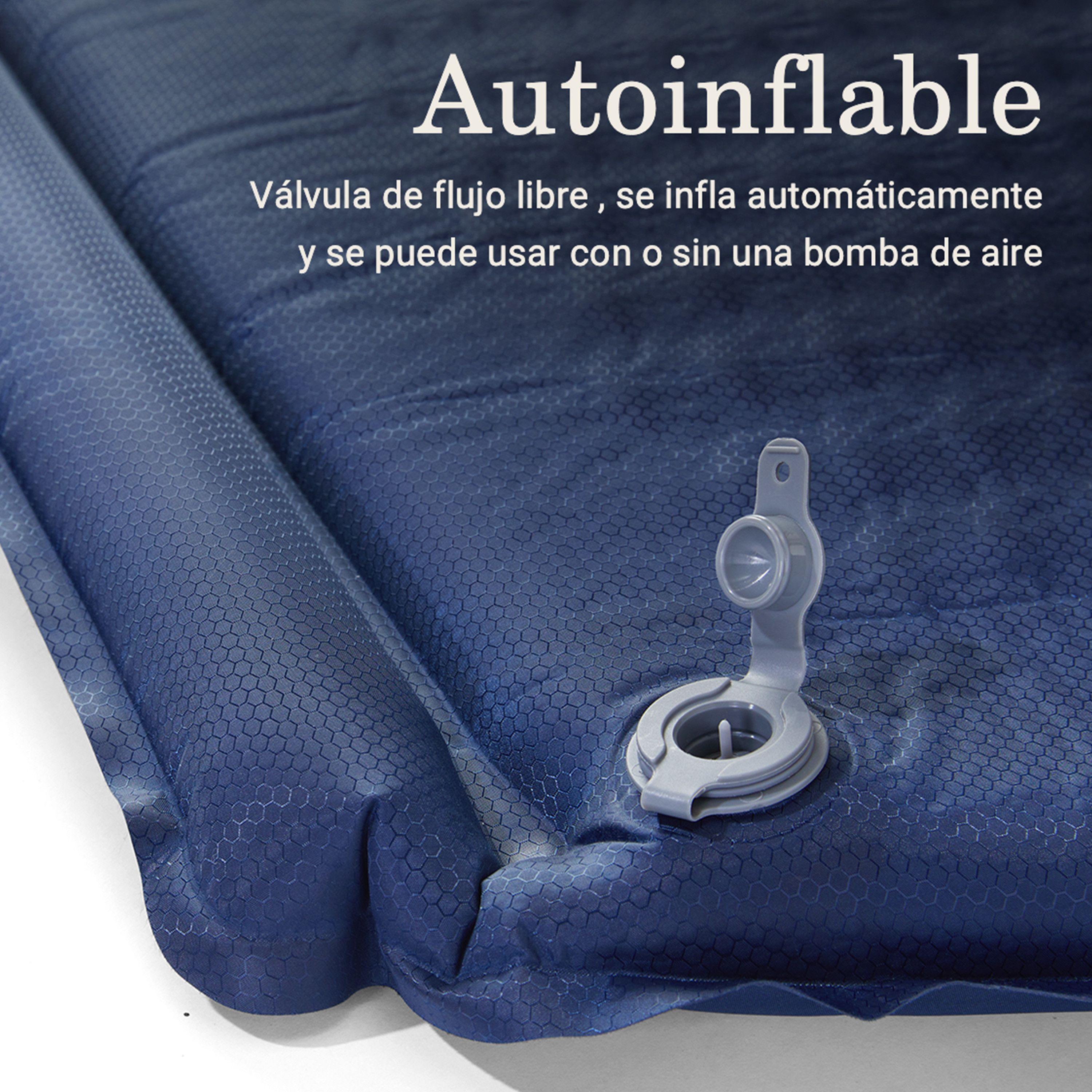 Colchoneta Inflable para Dormir Montauk Coleman Azul-7