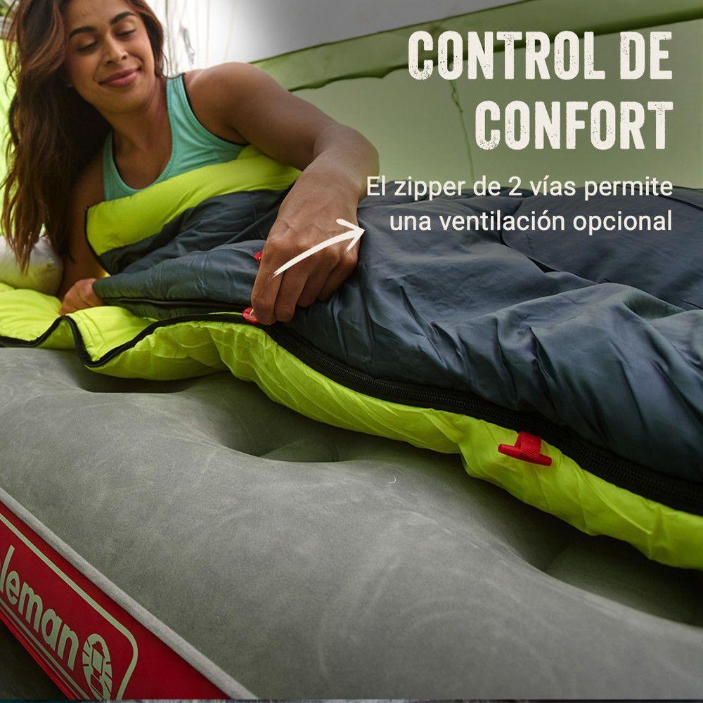 Saco de Dormir Montauk Coleman -6°C Negro Amarillo-3