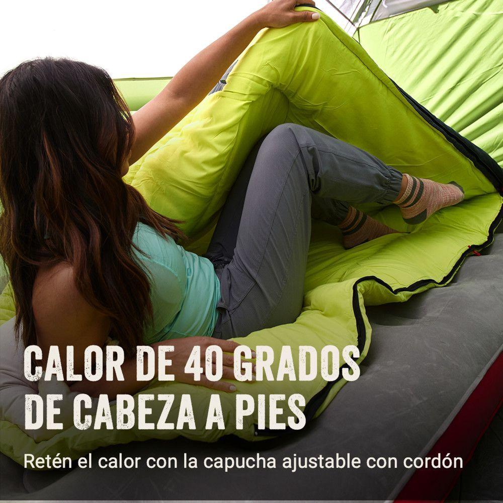 Saco de Dormir Montauk Coleman -6°C Negro Amarillo-4