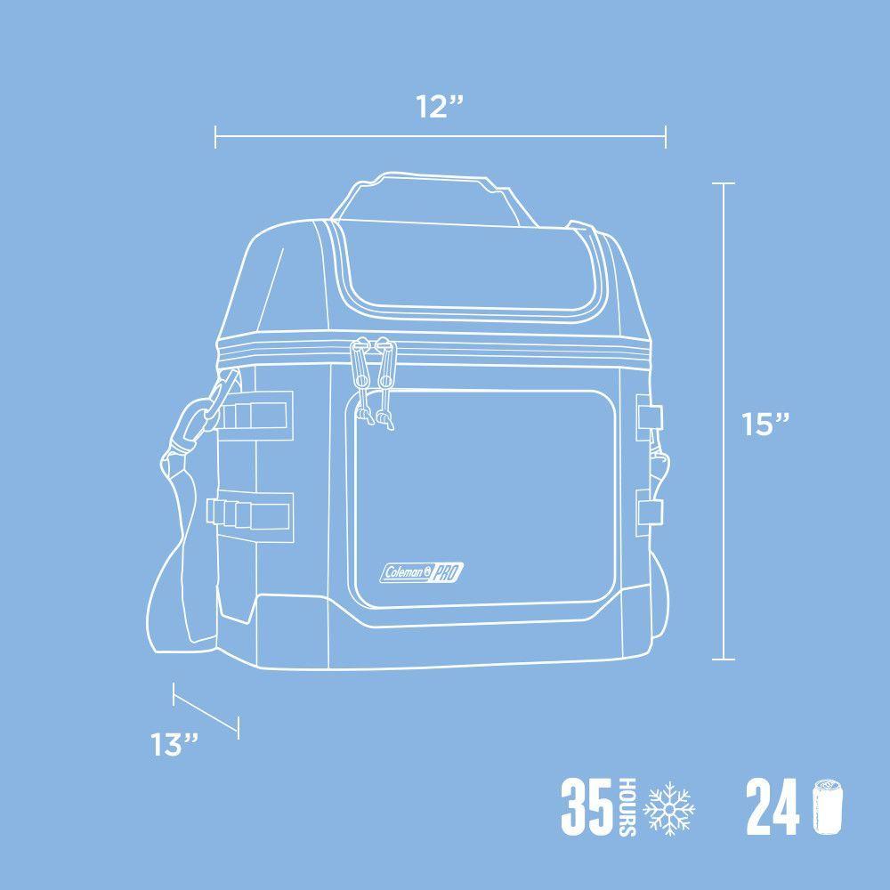 Soft Cooler Coleman Pro Portátil 24 Latas Celeste-5