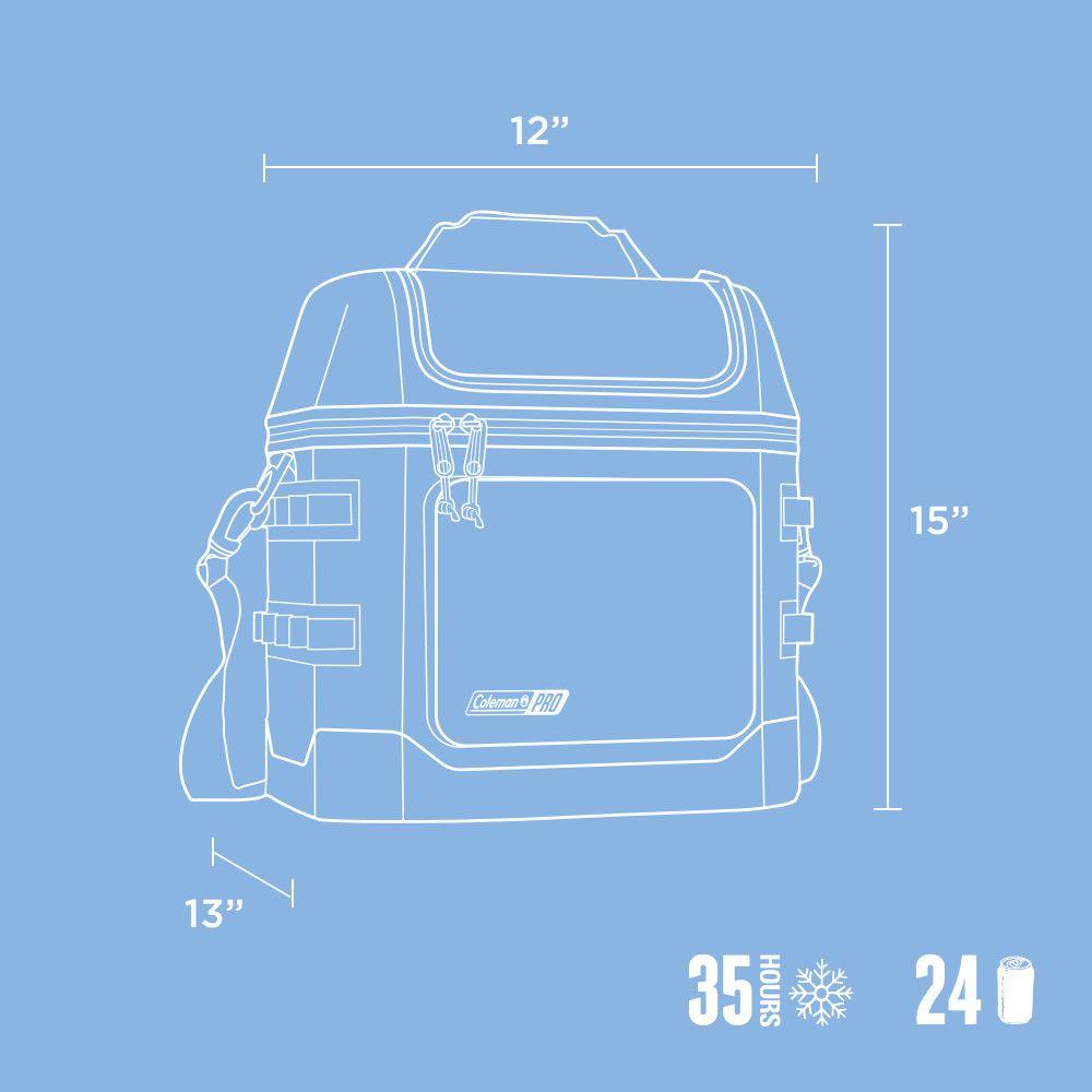 Soft Cooler Coleman Pro Lonchera Aislada Portátil 24 Latas-5