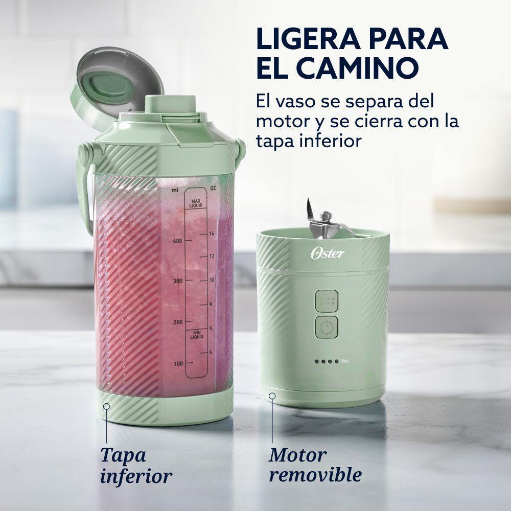 Licuadora Oster Portátil 590 ml Recargable Verde Blstgfpm20-6