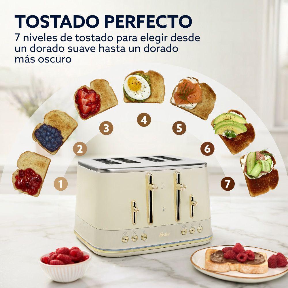 Tostador de Pan Premium Oster 4 Rebanadas TSSTMNOM4S-052-2