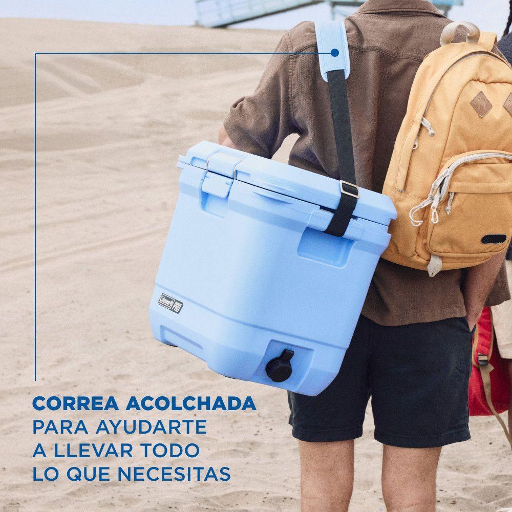 Cooler Coleman Pro Capacidad 24 Lt / 25 QT Celeste-4