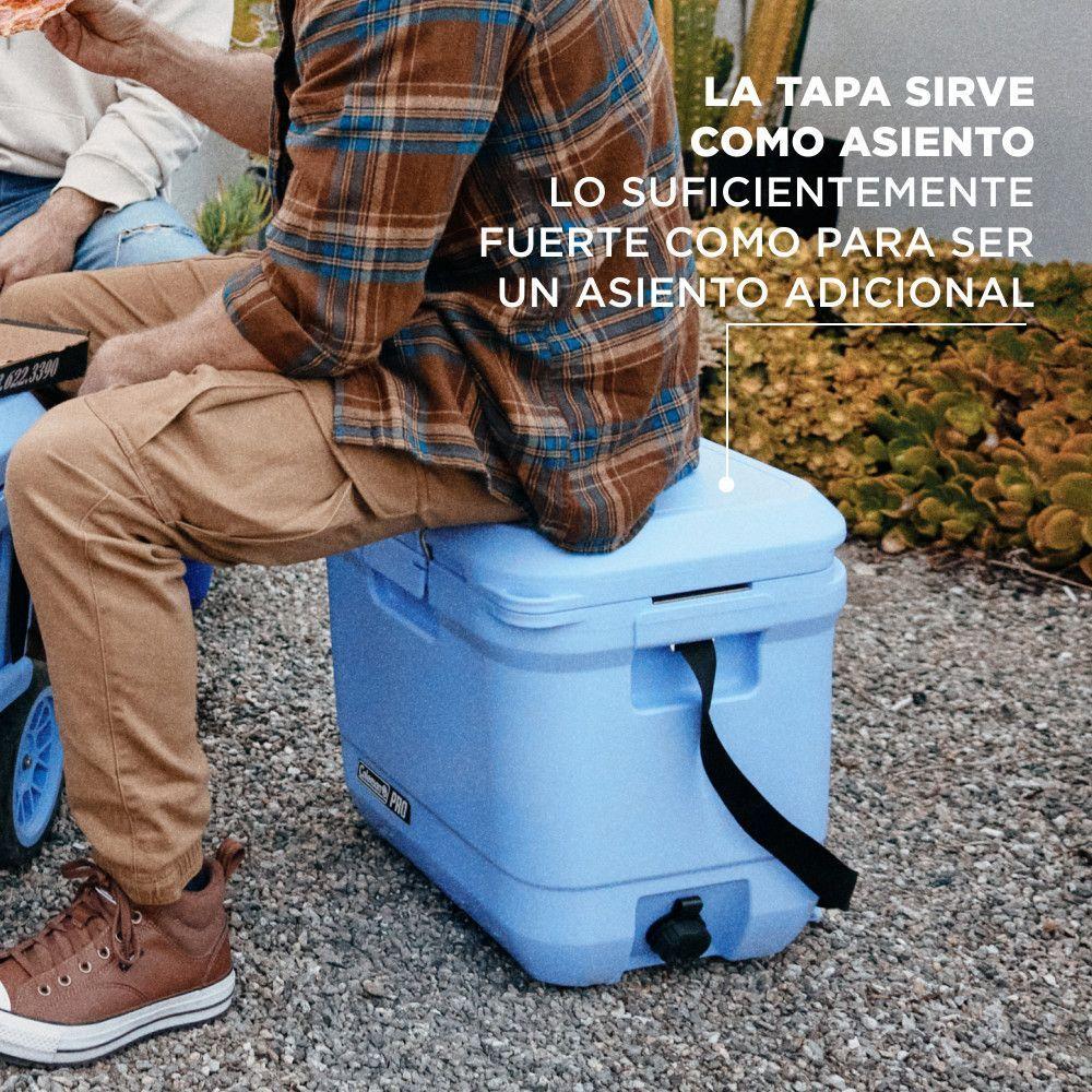 Cooler Coleman Pro Capacidad 24 Lt / 25 QT Celeste-6