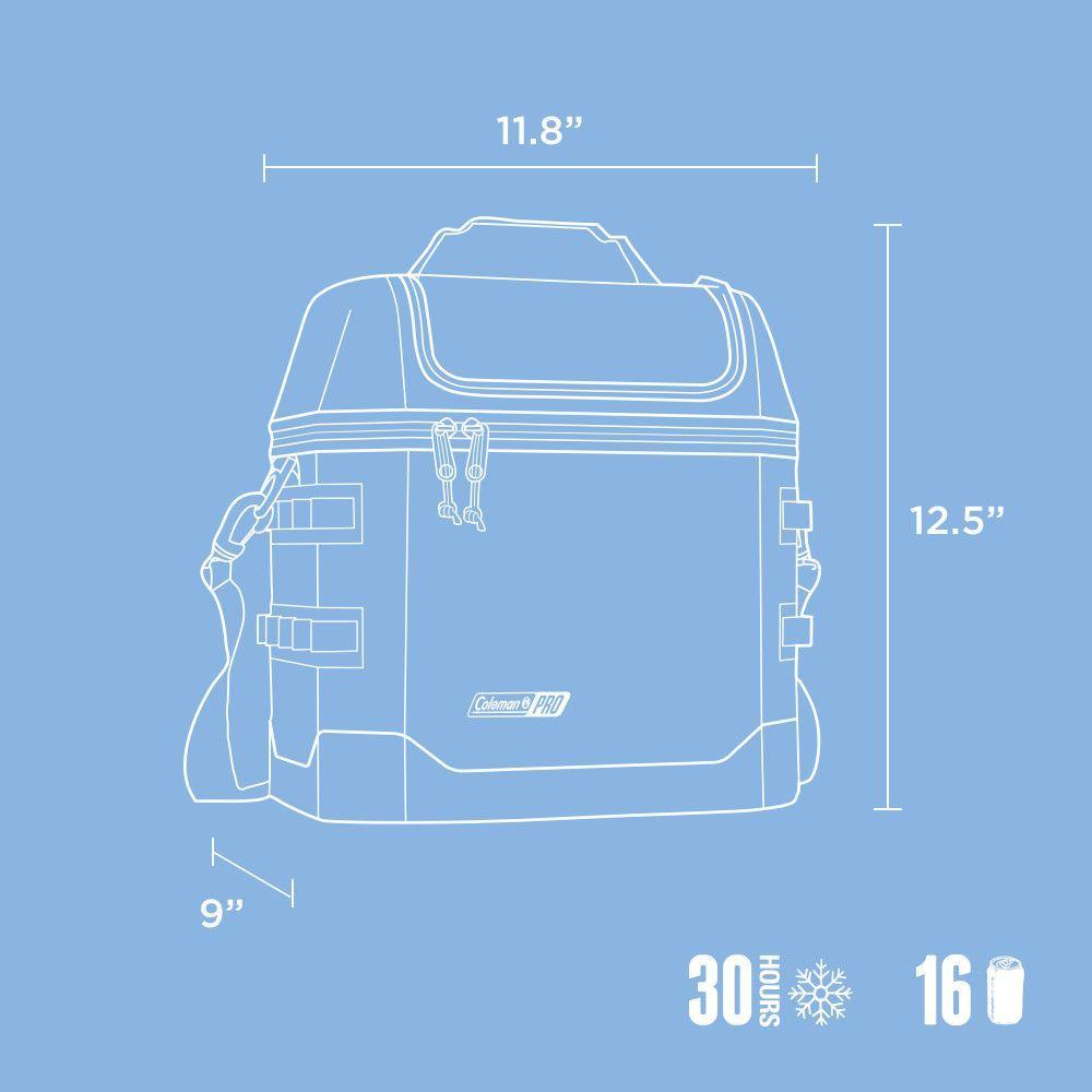 Soft Cooler Coleman Pro Portátil 16 Latas Celeste-5