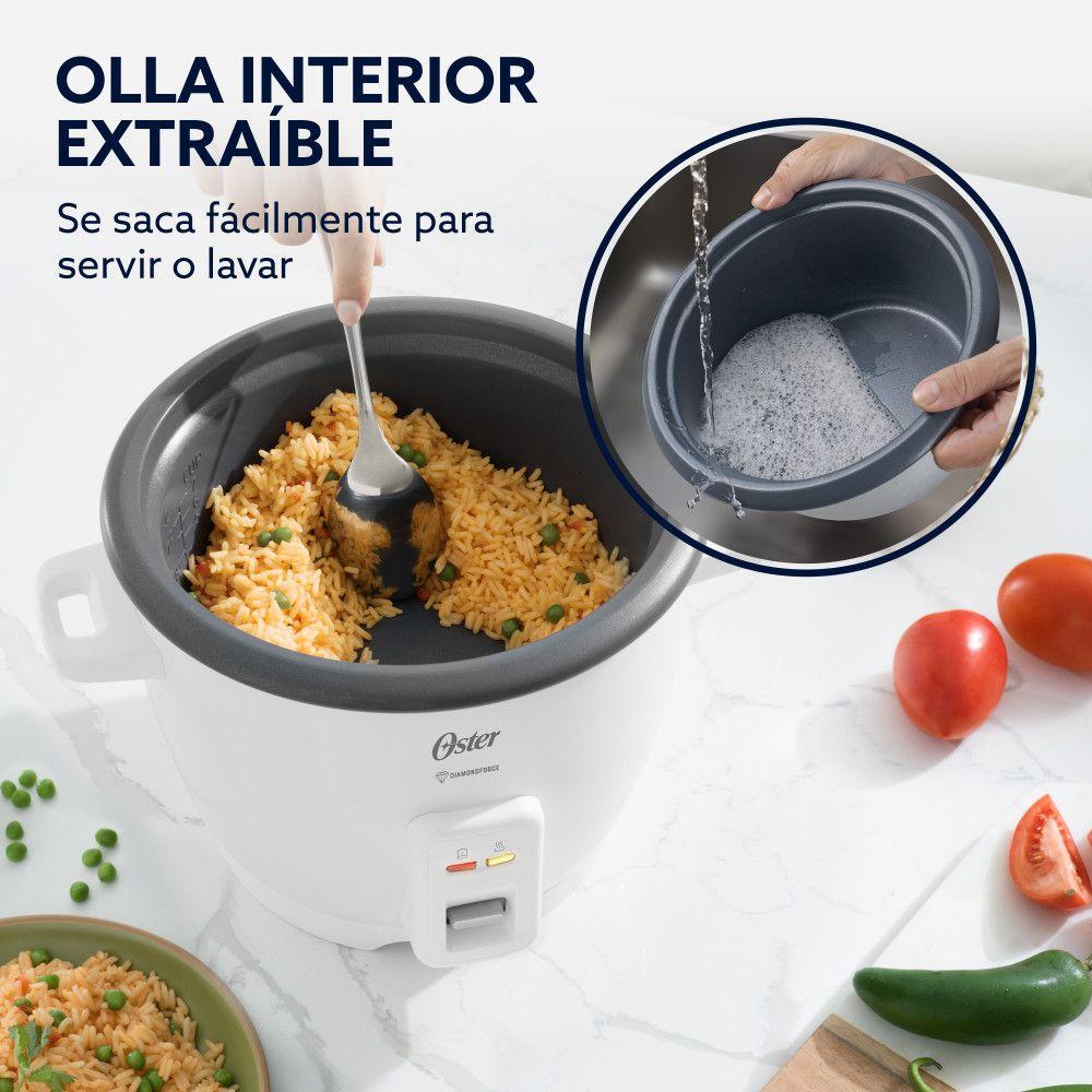 Arrocera Oster 7 Tazas Antiadherente DiamondForce CKSTRCB7DFWHT-5