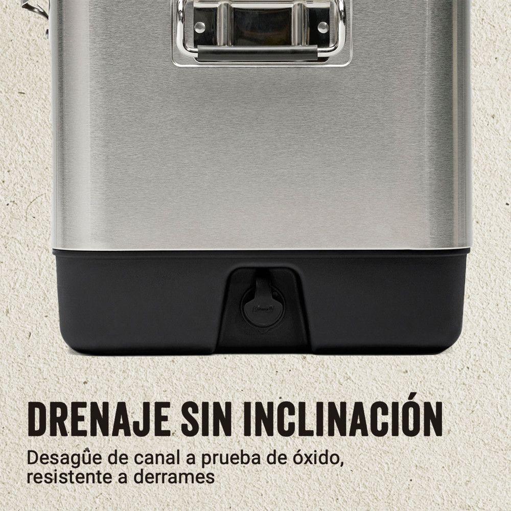 Cooler Coleman Reunion 51 Lt Acero Inoxidable-6