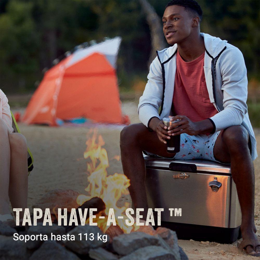 Cooler Coleman Reunion 51 Lt Acero Inoxidable-7