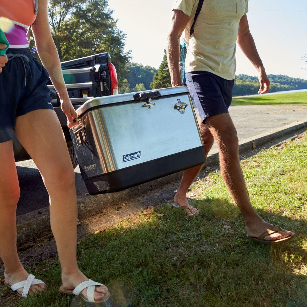 Cooler Coleman Reunion 54 Qt / 51 Lt Acero Inoxidable-7