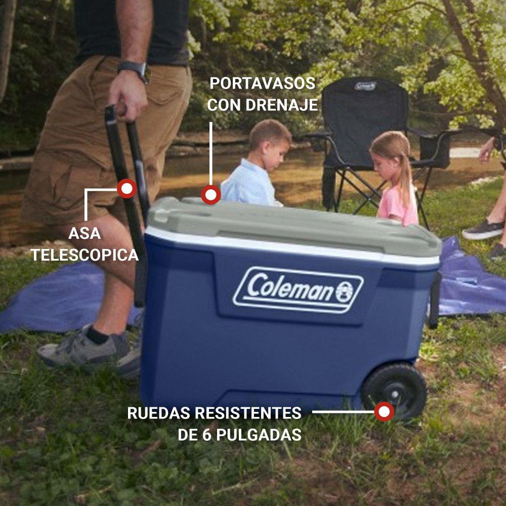 Cooler Coleman 316 con Ruedas Azul 58 Lt / 62 QT-3