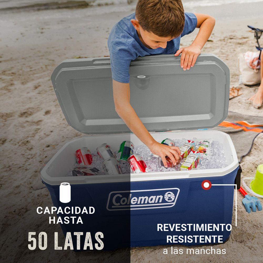 Cooler Coleman 316 con Ruedas Azul 58 Lt / 62 QT-4