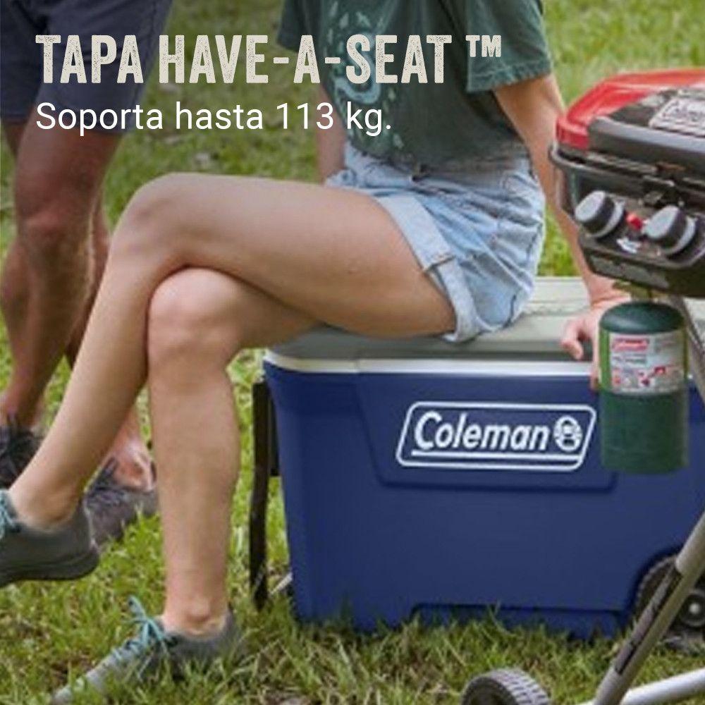 Cooler Coleman 316 con Ruedas Azul 58 Lt / 62 QT-5