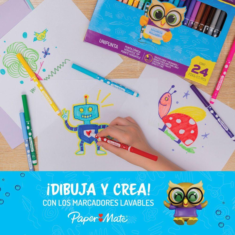 Caja con 24 Marcadores Punta Conica PaperMate-1