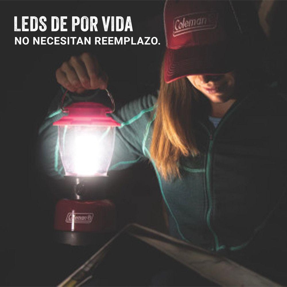 Lampara Personal Clasica Coleman 400 Lumenes Rojo-2